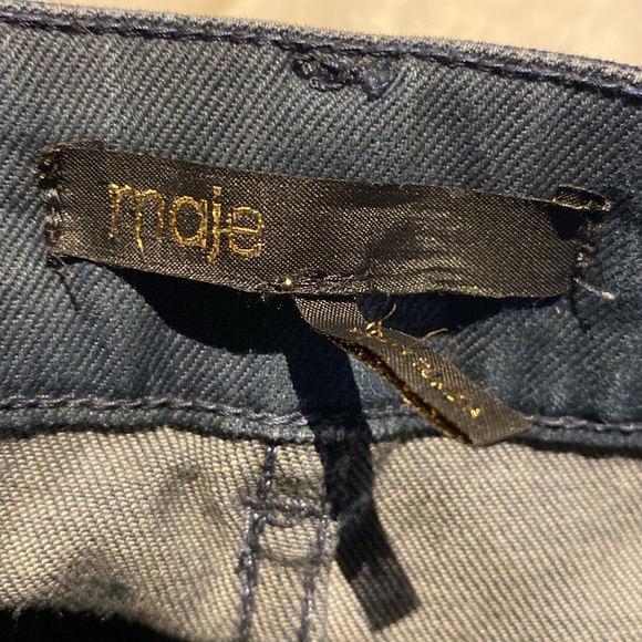 Maje Navy Denim Jeans Size 34 (Euro) US 0/25 - Picture 6 of 7